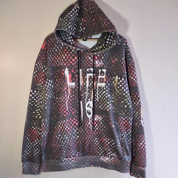 Real Buy Other - Real Buy Trevor Andrew 'Life Is' Hoodie Edgy Grunge Streetwear Men Medium